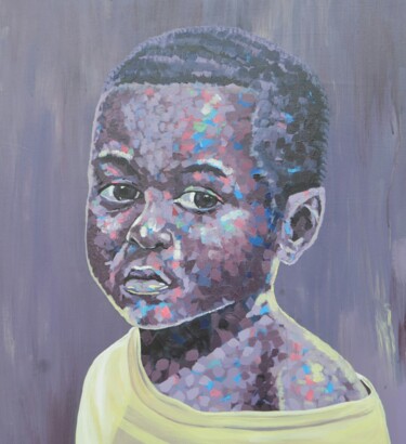 Peinture intitulée "Soi 1" par Robinson Kouam, Œuvre d'art originale, Acrylique