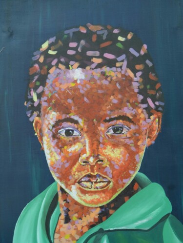 Pintura titulada "Soi 2" por Robinson Kouam, Obra de arte original, Acrílico Montado en Bastidor de camilla de madera