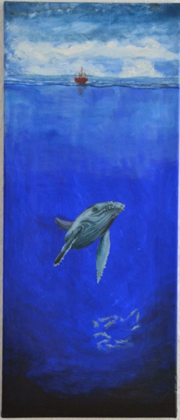 Peinture intitulée "Der Wal.jpg" par Rob Oliver, Œuvre d'art originale, Acrylique
