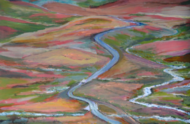 Malerei mit dem Titel "Highland-crossing.j…" von Rob Oliver, Original-Kunstwerk, Acryl