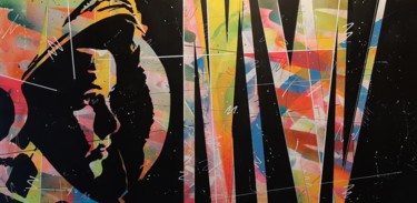 Картина под названием "Supernova" - Ardo, Подлинное произведение искусства, Акрил Установлен на Деревянная рама для носилок