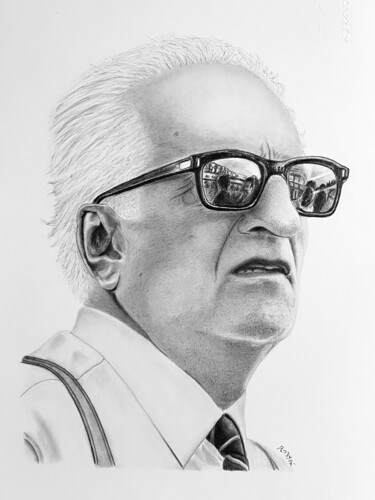 图画 标题为“Enzo Ferrari” 由Roby Bí, 原创艺术品, 铅笔
