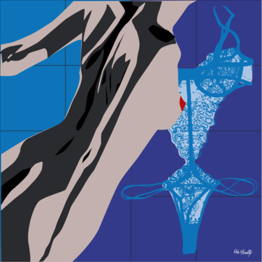 Pittura intitolato "lingerie féminine" da Roby Marelly, Opera d'arte originale, Olio