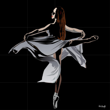Painting titled "Danseuse Etoile" by Roby Marelly, Original Artwork