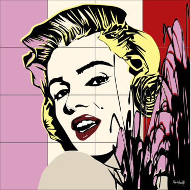 Painting titled "Marylin Monroe" by Roby Marelly, Original Artwork