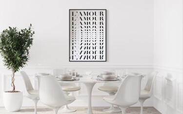 Grafika cyfrowa / sztuka generowana cyfrowo zatytułowany „L'AMOUR” autorstwa Rocca Design, Oryginalna praca, 2D praca cyfrowa