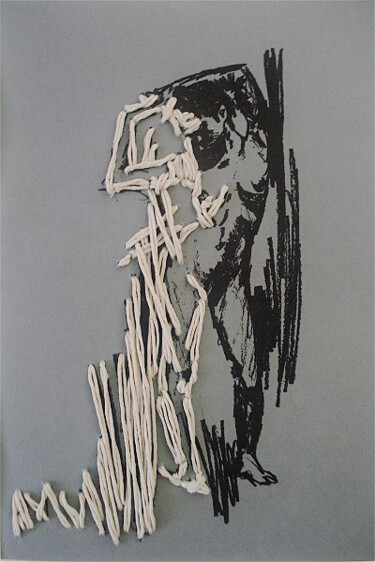 Pintura titulada "A Caged Retrospecti…" por Rocha, Obra de arte original, Acrílico Montado en Panel de madera