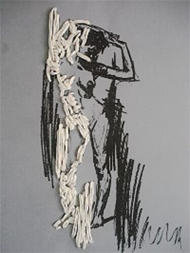 Peinture intitulée "A caged retrospecti…" par Rocha, Œuvre d'art originale, Acrylique Monté sur Panneau de bois