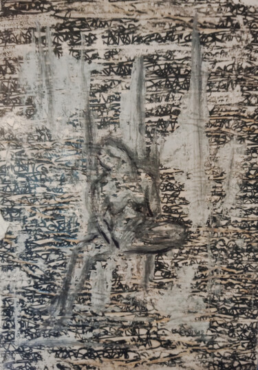 Картина под названием "Women I" - Rocha, Подлинное произведение искусства, Акрил Установлен на Деревянная рама для носилок