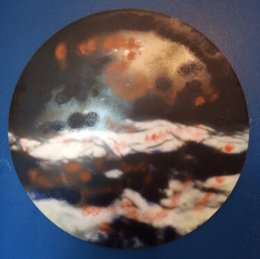 Peinture intitulée "Earth 1" par Rocha, Œuvre d'art originale, Acrylique Monté sur Panneau de bois