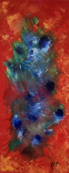 Картина под названием "New Year" - Rocha, Подлинное произведение искусства, Акрил Установлен на Деревянная рама для носилок