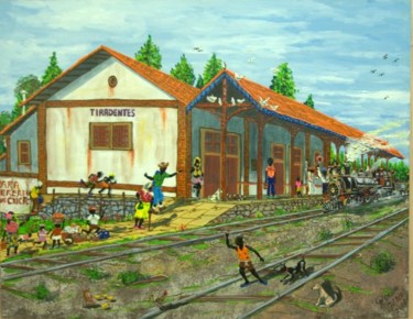 Pintura intitulada "Junta os trem muié…" por Rocha Maia, Obras de arte originais