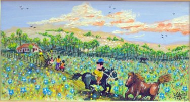 Pintura intitulada "Cavalinho da Carol" por Rocha Maia, Obras de arte originais