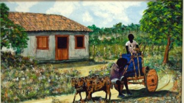 Pintura intitulada "Meninos da Seca" por Rocha Maia, Obras de arte originais