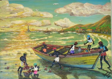 Pintura intitulada "Os Heróicos Marujos…" por Rocha Maia, Obras de arte originais