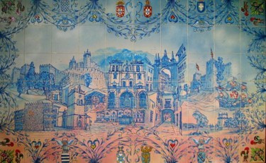 Pintura intitulada "Aquarela Portuguesa…" por Rocha Maia, Obras de arte originais