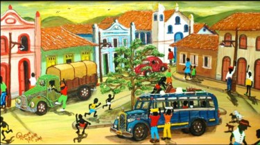 Pintura intitulada "Jardineira para a c…" por Rocha Maia, Obras de arte originais, Óleo