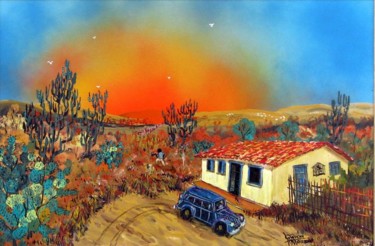 Pintura intitulada "Cai fora que Coroné…" por Rocha Maia, Obras de arte originais, Óleo