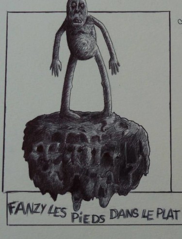 Artisanat intitulée "fanzy-les-pieds-dan…" par Mdamesoleil, Œuvre d'art originale