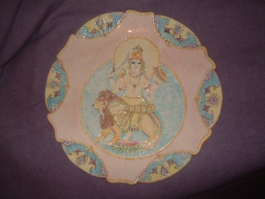 Artisanat intitulée "déesse hindou" par Véronique Roche, Œuvre d'art originale