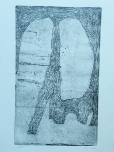 Impressões e gravuras intitulada "UndetheLine" por Suzi Silva, Obras de arte originais, Gravação