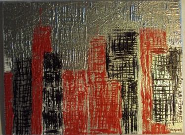 Peinture intitulée "New York" par Draner, Œuvre d'art originale, Huile
