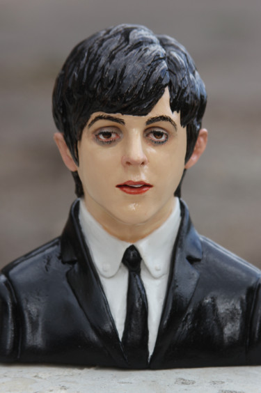 Sculpture titled "Portrait of Paul Mc…" by Rock Portraits By Larisa Churkina, Original Artwork, Casting
