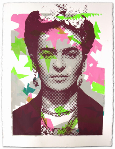 Malarstwo zatytułowany „Frida Kahlo #4” autorstwa Roco.Studio, Oryginalna praca, Akryl