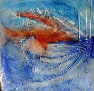 Peinture intitulée "paysage marin 5" par Rodart, Œuvre d'art originale, Huile