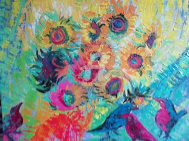 Painting titled "Spirit of Van Gogh" by Rodica, Original Artwork