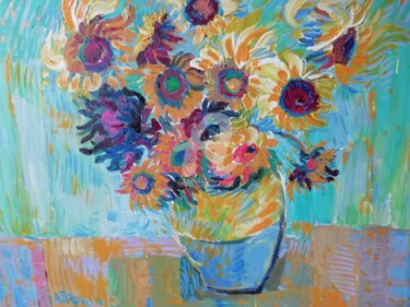 Peinture intitulée "Van Gogh Spirit" par Rodica, Œuvre d'art originale