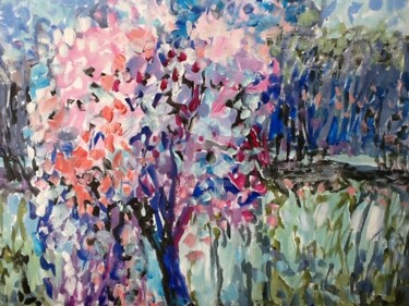 Painting titled "Șpring nature" by Rodica, Original Artwork