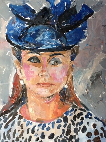 Painting titled "Lady Kate Middleton" by Rodica, Original Artwork, Acrylic