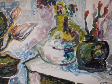 Pintura titulada "Abstract painting" por Rodica, Obra de arte original, Otro