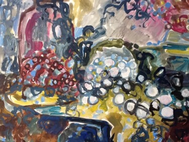 Painting titled "Abstract painting" by Rodica, Original Artwork