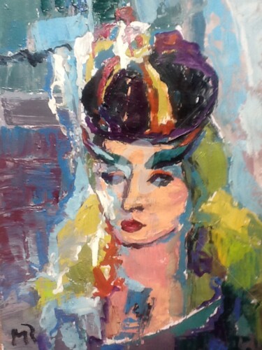 Painting titled "The forgotten Queen" by Rodica, Original Artwork, Acrylic