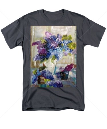 Gravures & estampes intitulée "Tshirts with flower…" par Rodica, Œuvre d'art originale