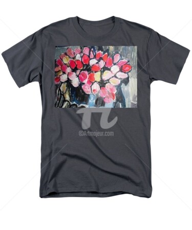 Отпечатки и Гравюры под названием "Tshirt with Flower…" - Rodica, Подлинное произведение искусства