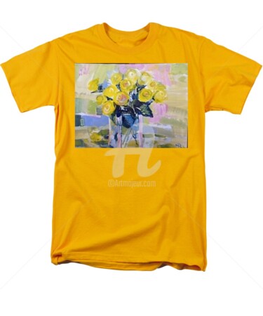 Printmaking titled "Tshirts with flower…" by Rodica, Original Artwork