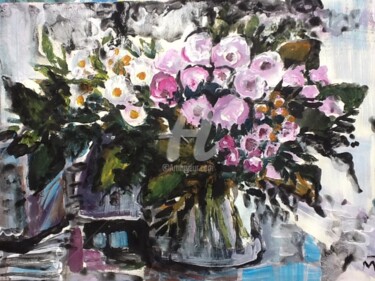 Pintura titulada "Flowers" por Rodica, Obra de arte original