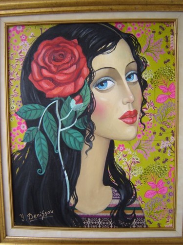 Painting titled "Carmen" by Rodion, Original Artwork, Oil