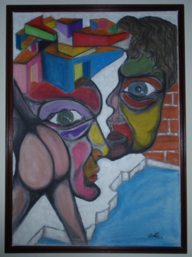 Painting titled "Obscuridade" by Ráo, Original Artwork, Oil