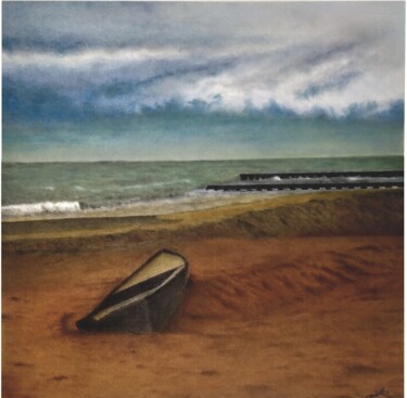 图画 标题为“autunno al mare” 由Rodolfo Aldi, 原创艺术品, 粉彩