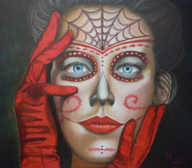 Pintura titulada "La Dama.jpg" por Rodolfo Rivera, Obra de arte original, Oleo