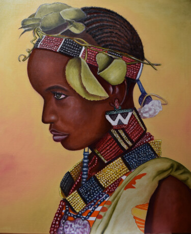 Pintura titulada "AFRICA. EN PRIMAVER…" por Rodolfo Rivera, Obra de arte original, Oleo