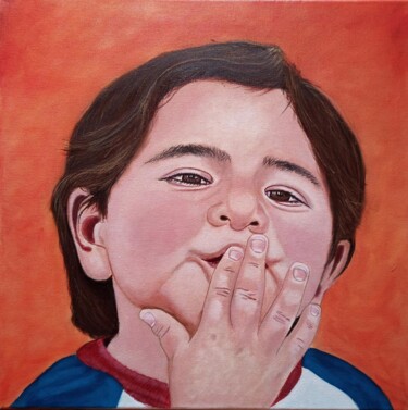 Painting titled "Pato" by Rodolfo Rivera, Original Artwork, Oil