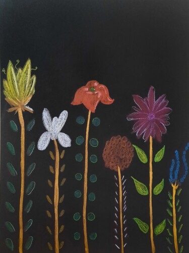 图画 标题为“Le bouquet” 由Rod, 原创艺术品, 铅笔