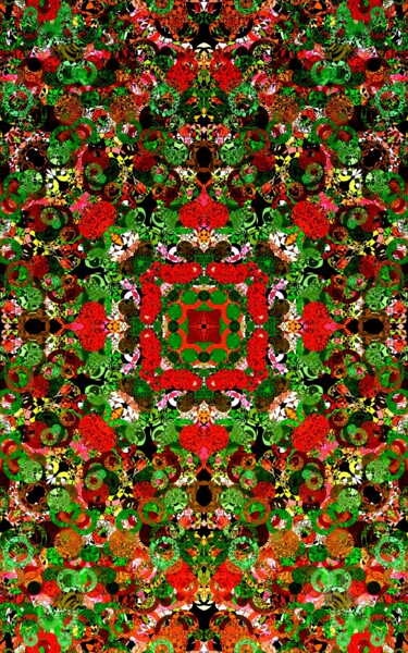 Digital Arts titled "Kaleidoscope" by Rüdiger Lehmann, Original Artwork, Digital Painting