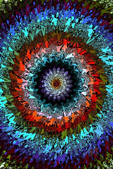 Blooming Digitale Künste mit dem Titel "Blooming" von Rüdiger Lehmann, Original-Kunstwerk, Digitale Malerei