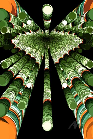 Deepness Digitale Künste mit dem Titel "Deepness" von Rüdiger Lehmann, Original-Kunstwerk, Digitale Malerei